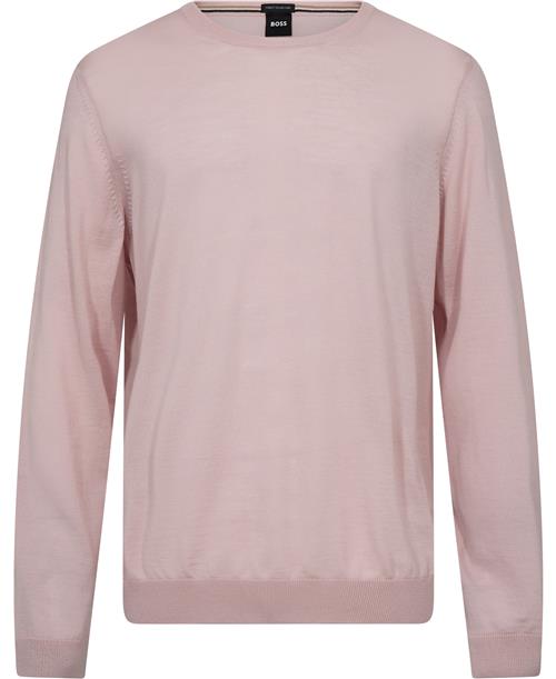 Se BOSS Lenop Mand Light/pastel Pink Sweaters Str XL - hos Magasin ved Magasin