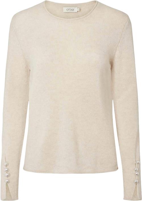 O'TAY Abbelone Sweater Kvinde Warm Beige Sweaters Str M - Cashmere hos Magasin