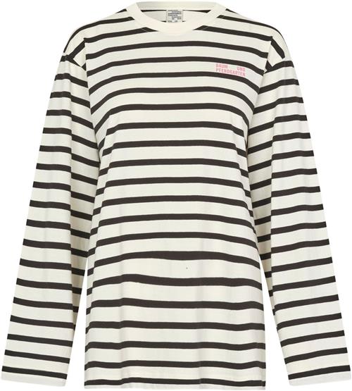 Baum und Pferdgarten Jeevana Kvinde Black Whisper Stripe Toppe Str M - hos Magasin