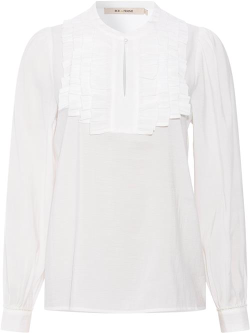 Se Rue de Femme ¤ Smilla Blouse RdF ¤ Kvinde Offwhite Langærmede Bluser Str S - hos Magasin ved Magasin