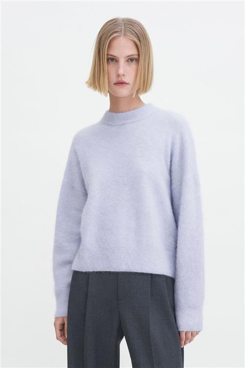 Filippa K Fluffy Sweater Kvinde Ice Blue Sweaters Str L - hos Magasin