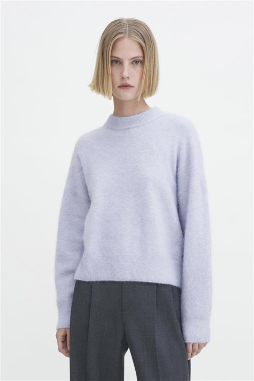 Filippa K Fluffy Sweater Kvinde Ice Blue Sweaters Str XL - hos Magasin