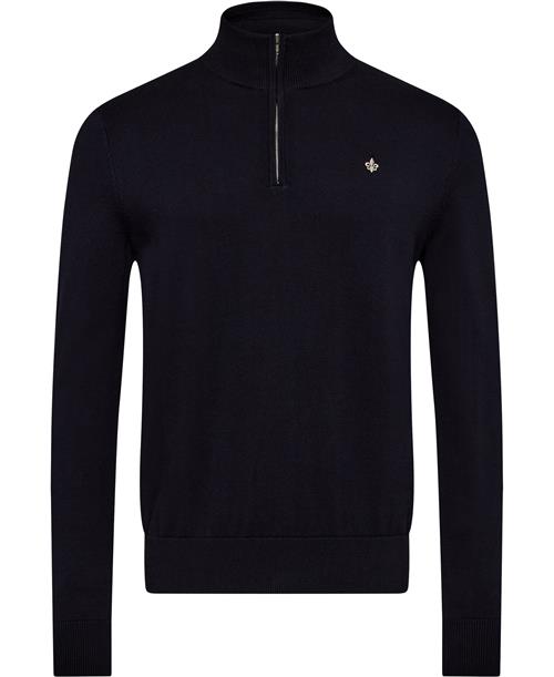 Se Morris Stockholm Brian Half Zip Mand Old Blue Turtlenecks Str L - hos Magasin ved Magasin