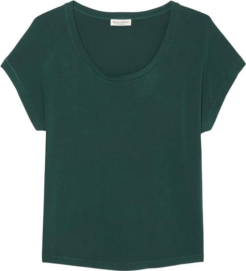 Marc O’Polo Tshirt, Short Sleeve, Deep Round n Kvinde Midnight Pine Kortærmede T-shirts Str S - hos Magasin