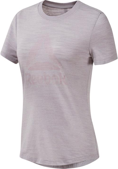 Reebok EL Marble Logo Tee XS - Trænings T-shirts Bomuld hos Magasin