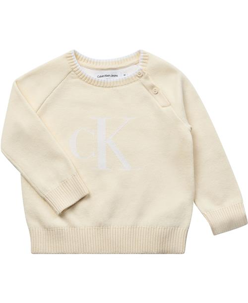 CK Kids Newborn Fluffy Monogram Logo Sweater Str 68 - Yab Strik hos Magasin