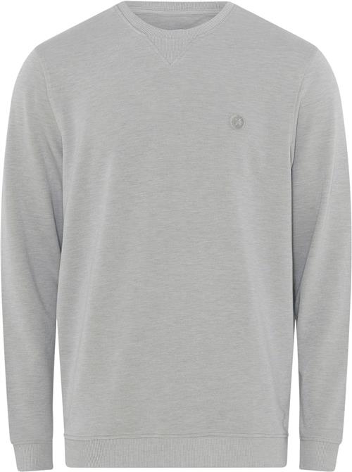 JBS of Denmark JBS of Denmark Badge Crew Neck Mand Grå Sweatshirts Str S - Bambus hos Magasin