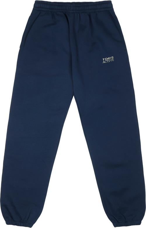 7 Days Active Organic Fitted Sweat Pants Kvinde 333 Pageant Blue Sweatpants Str L - hos Magasin