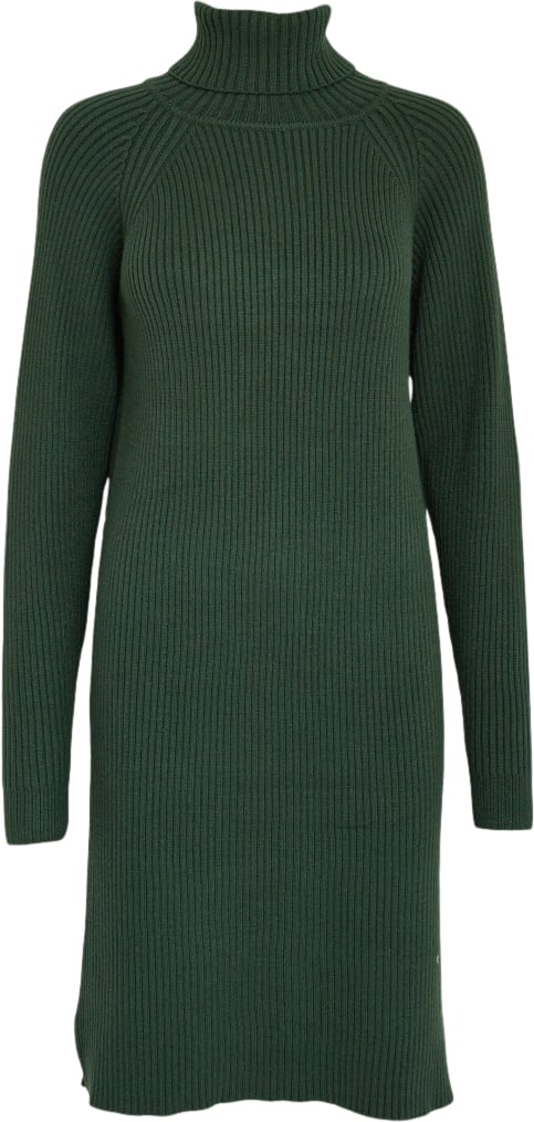 Minus Ava Knit Turtleneck Dress Kvinde Jungle Green Korte Kjoler Str L - hos Magasin