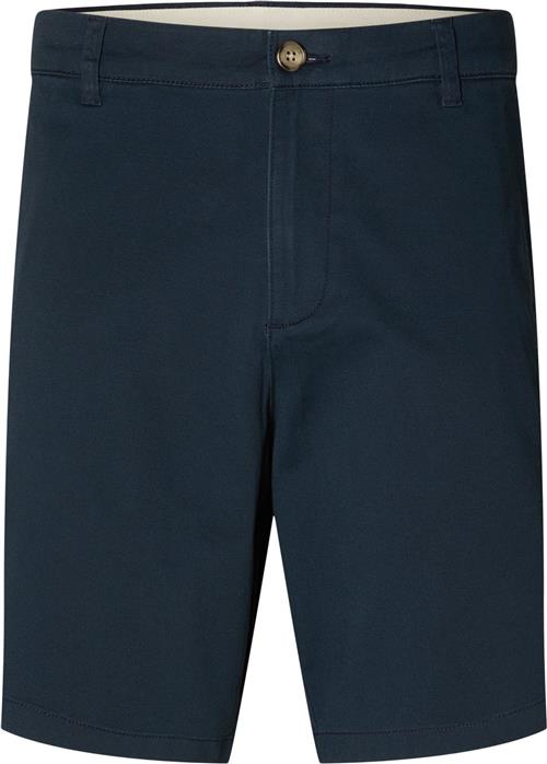 Se Selected Homme Slhregular Bill Flex Shorts Noos Mand Mørkeblå Chino Shorts Regular Fit Str M - Bomuld hos Magasin ved Magasin