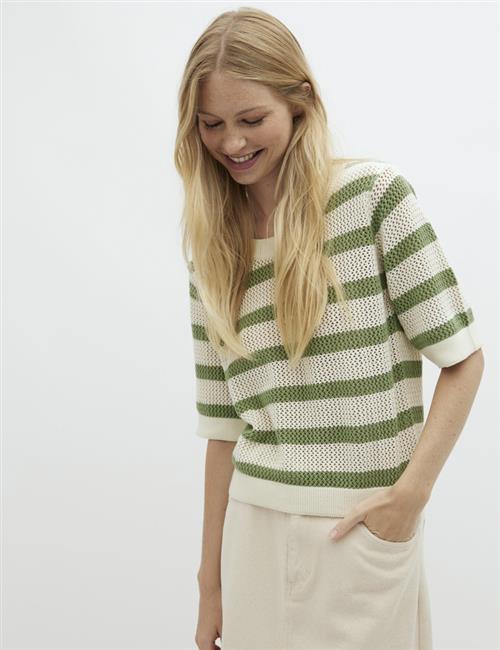 Se mbyM Nealem Kvinde Green Sugar Stripe Sweaters Str XL - hos Magasin ved Magasin