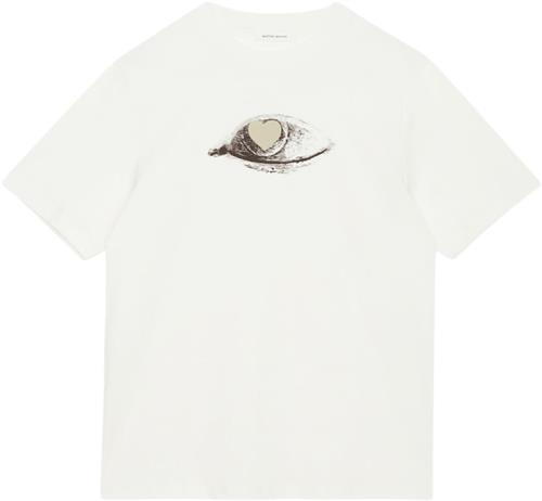 Wood Wood Bobby Eye Heart Tshirt Mand Frosted Kortærmede T-shirts Str L - hos Magasin