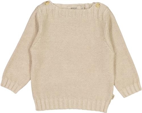 Wheat Strik Pullover Mingo Str 68/6m - Fossil Strik Bomuld hos Magasin