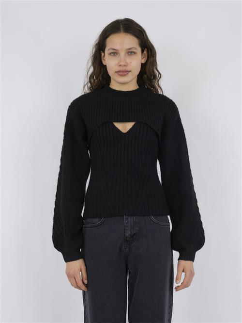 Neo Noir Bonita Bolero Knit Blouse Kvinde Black Sweaters Str 44 - hos Magasin