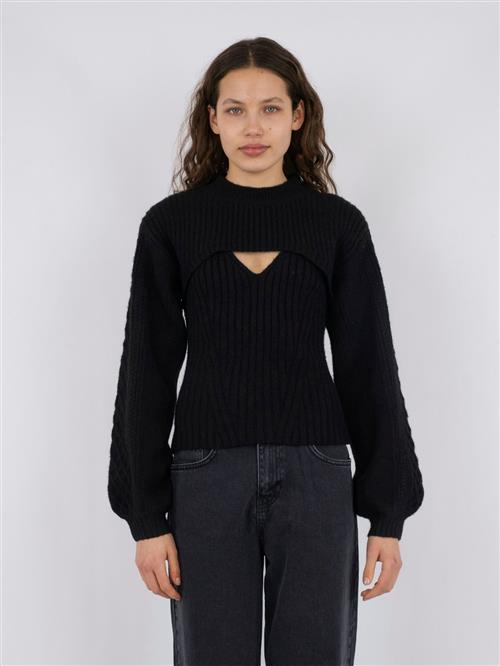 Se Neo Noir Bonita Bolero Knit Blouse Kvinde Black Sweaters Str 38 - hos Magasin ved Magasin