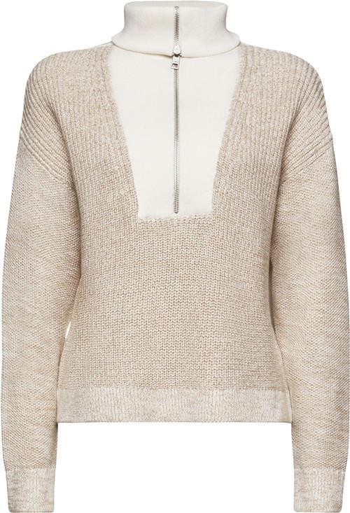 Esprit Structured Troy Kvinde Off White 4 Rullekraver Str XS - hos Magasin