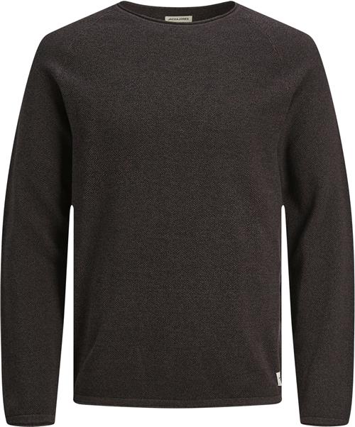 Jack & Jones Jjehill Knit Crew Neck Noos Mand Seal Brown/twist Sweaters Str S - hos Magasin