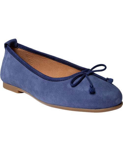 Pavement Lucy Lu Kvinde Navy Suede Ballerinaer Str 40 - Læder hos Magasin