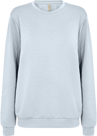 soyaconcept Scbanu 198 Sweatshirt Lyseblå Kvinde 6040 Lyseblå Sweatshirts Str XXL - Polyester hos Magasin