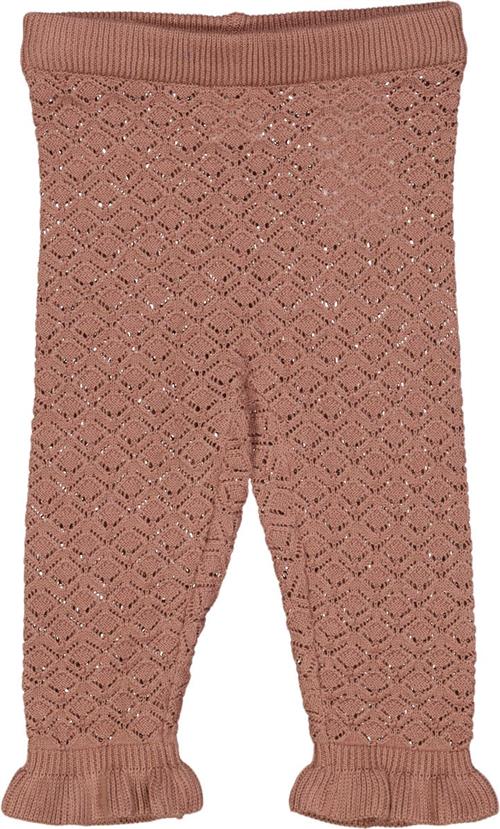 Müsli by Green Cotton Knit Scallop Pants Baby Str 80 - Daydream Bukser Bomuld hos Magasin