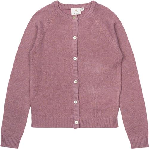 Se The New Tneve Glitter Cardigan Str 98-104 cm/3-4 år - Orchid Haze Cardigans Akryl hos Magasin ved Magasin