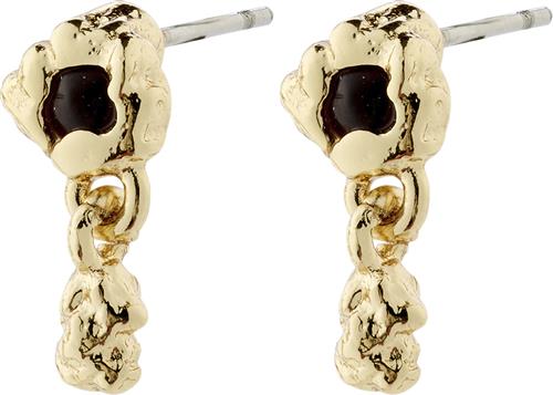 Pilgrim Ryper Recycled Earrings Goldplated one size - Ørestikker hos Magasin