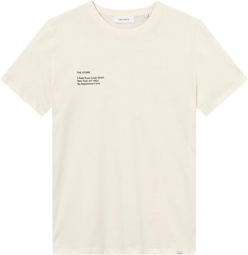 Les Deux Neighborhood Tshirt Mand Ivory/black Kortærmede T-shirts Str XL - Bomuld hos Magasin