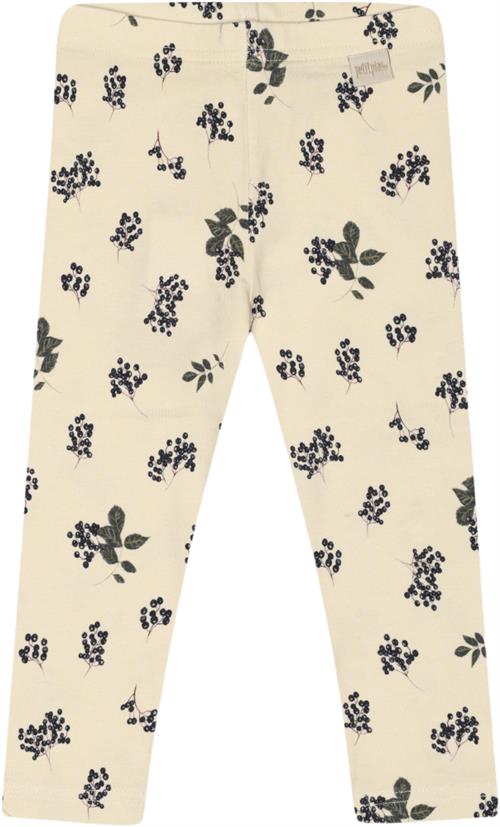 PETIT PIAO Legging Printed Str 92 cm - Elderberry Aop Leggings Bomuld hos Magasin