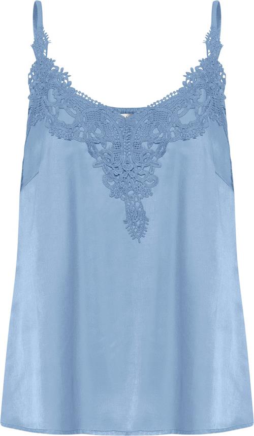 Cream Cranna Top Kvinde Captain's Blue Tanktoppe Str 44 - hos Magasin