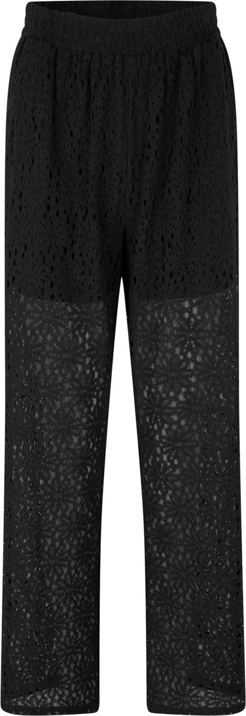 Rosemunde Lace Trousers Kvinde Sort Bukser Med Lige Ben Str 38 - hos Magasin