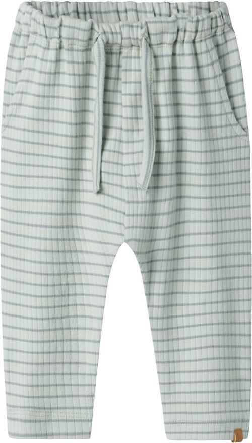 Lil' Atelier Nbmgio BAM RLX Pant LIL Str 86 - Sky Gray/stripe Bukser hos Magasin