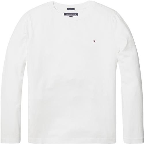 Tommy Hilfiger Boys Basic CN Knit L/S Str 5 år / 110 cm - Hvid Strik hos Magasin