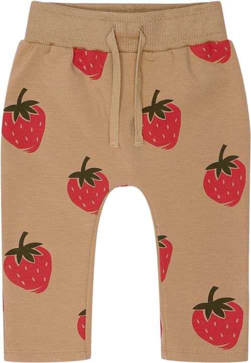 The New Tnslagora Harem Pants Str 104 cm - Tannin Big Strawb Bukser Bomuld hos Magasin