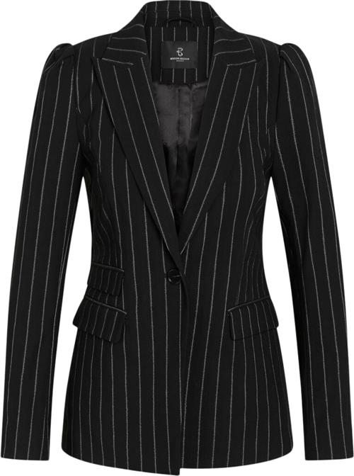 Se Bruuns Bazaar Decumariabbnora Blazer Kvinde Black With Lurex Blazere Str 38 - Polyester hos Magasin ved Magasin