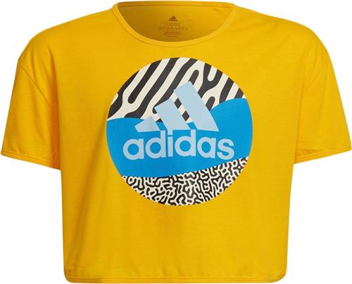 Se adidas Aeroready Power Training Cropped Logo Tshirt 152 - T-shirts Polyester hos Magasin ved Magasin