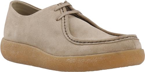 Bianco Biaasher Moc Toe Lace Up Shoe Suede Mand Sand Business Sko Str 40 - hos Magasin