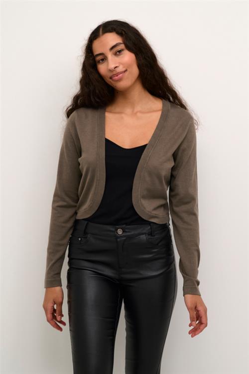 Se Kaffe Astrid Bolero Kvinde Major Brown Cardigans Str S - hos Magasin ved Magasin