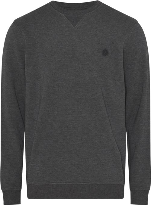 Se JBS of Denmark JBS of Denmark Badge Crew Neck Mand Mørk Grå M Sweatshirts Str XL - Bambus hos Magasin ved Magasin