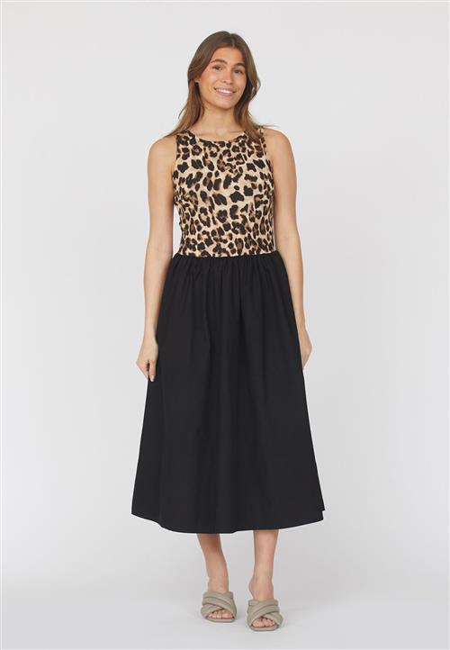 SisterS Point Gracedr Kvinde Black/leo Midi Kjoler Str XS - hos Magasin