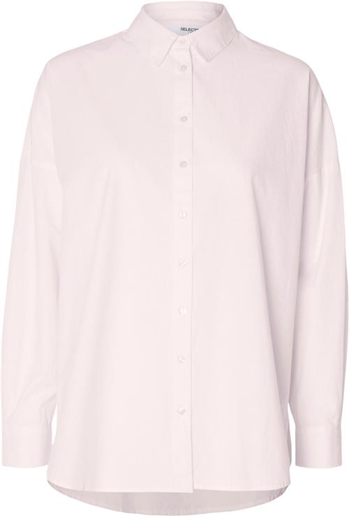 Se Selected Femme Slfdinasanni LS Shirt Noos Kvinde Cradle Pink Langærmede Skjorter Str 36 - hos Magasin ved Magasin