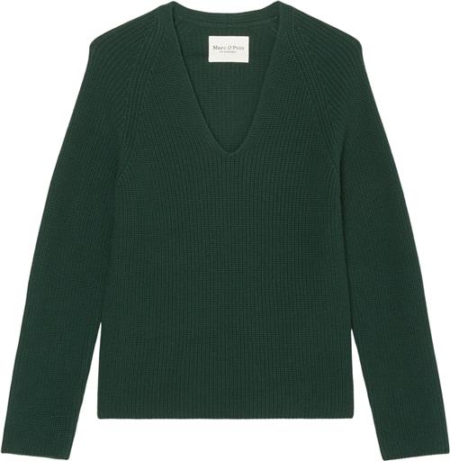 Marc O’Polo Pullover, Longsleeve, Vneck Kvinde Midnight Pine Sweaters Str XL - hos Magasin