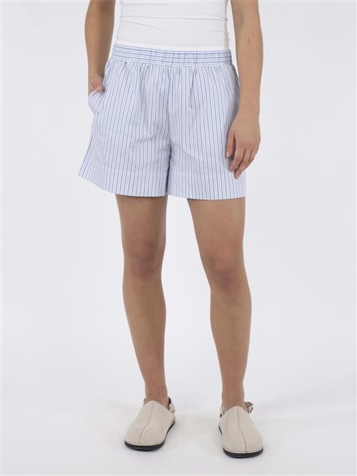 Neo Noir Shady Stripe Shorts Kvinde Light Blue Casual Shorts Str 40 - hos Magasin