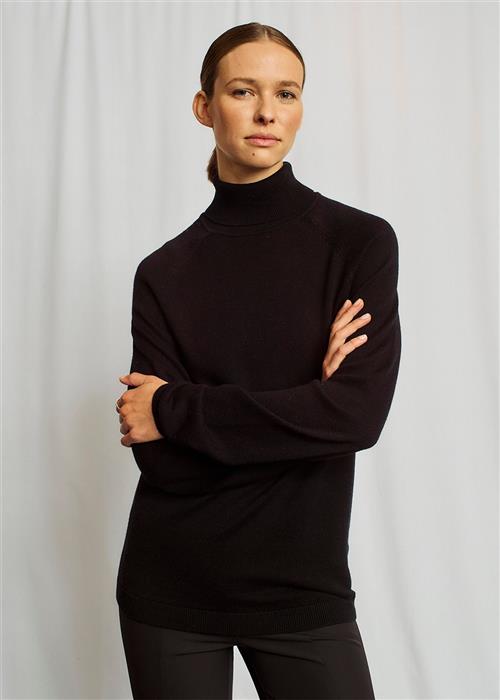 Bruun & Stengade BS Valeria Regular Fit Knitwear Kvinde Black Sweaters Str XL - hos Magasin