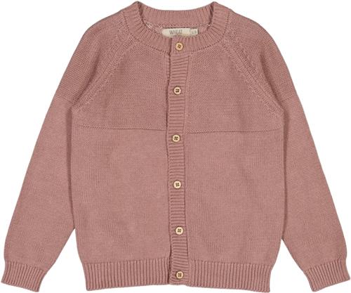 Wheat Strik Cardigan Eddy Str 3 år / 98 cm - Pudder Cardigans Bomuld hos Magasin