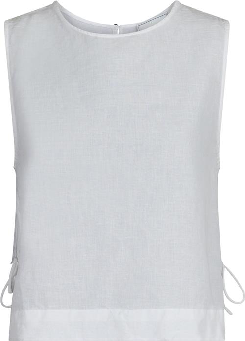 Se Neo Noir Svetlana Linen Top Kvinde White Toppe Str 40 - hos Magasin ved Magasin