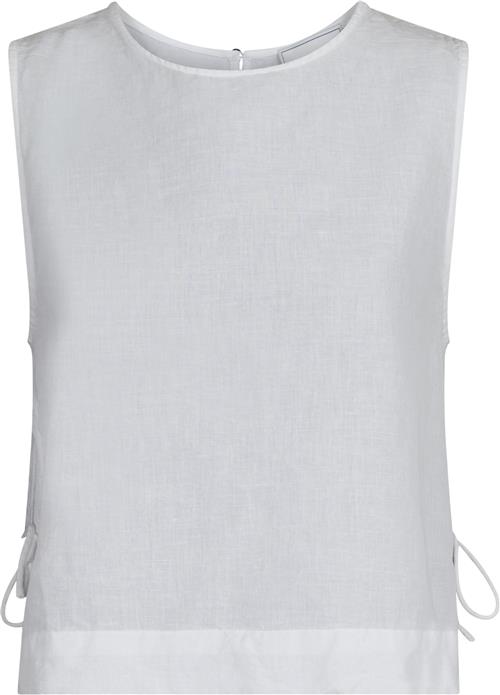 Se Neo Noir Svetlana Linen Top Kvinde White Toppe Str 34 - hos Magasin ved Magasin