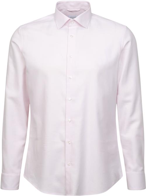 Seidensticker Business Shirt Slim Long Sleeve Kentcollar Uni Mand Pink Langærmede Skjorter Slim Fit Str 45 - hos Magasin