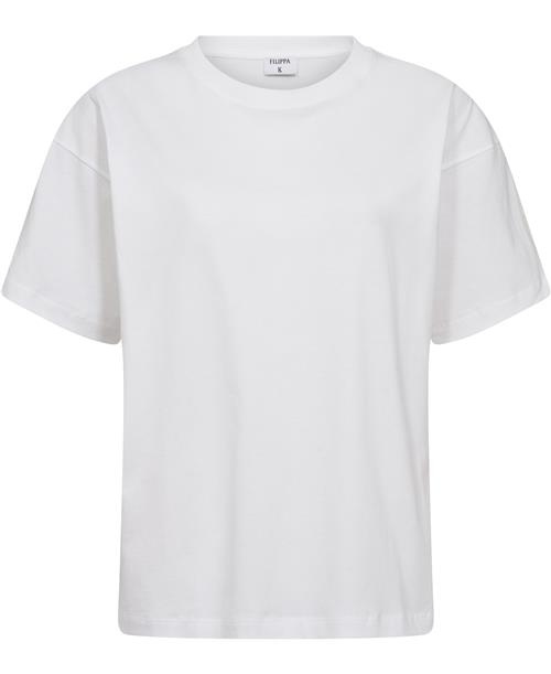 Filippa K Loose Fit Tee Kvinde White Kortærmede T-shirts Str L - hos Magasin