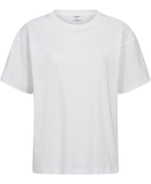 Se Filippa K Loose Fit Tee Kvinde White Kortærmede T-shirts Str M - hos Magasin ved Magasin