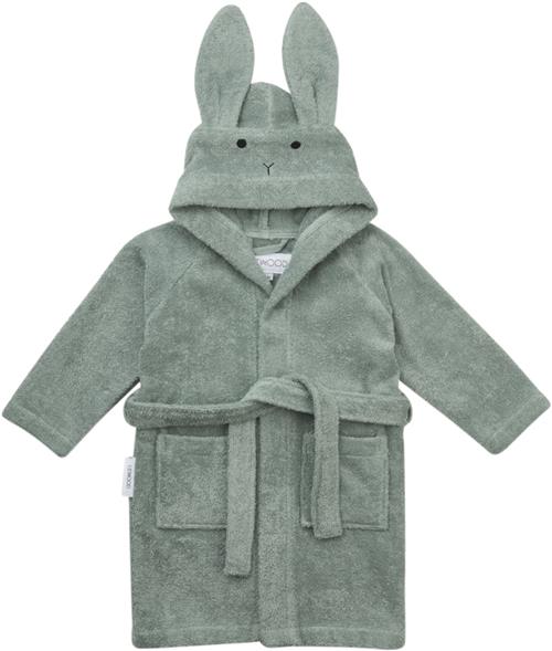 Liewood Lily Bathrobe Str 5-6y - Rabbit Peppermint Morgenkåber hos Magasin